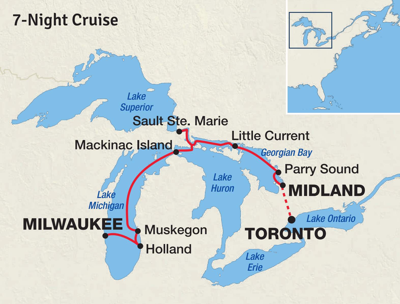 great lakes cruise for families